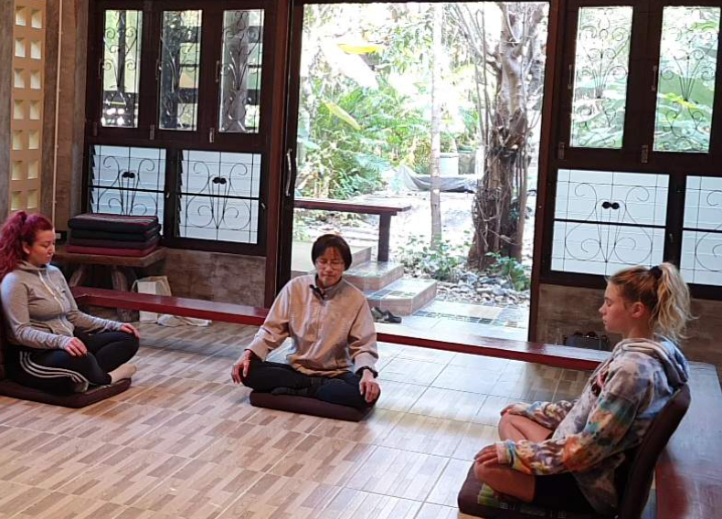 Meditation space in the desert